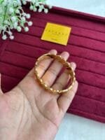 Stainless steel no stone design Golden open bangle ✨1360 - Image 4