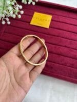 Stainless steel Beautiful green stone design open bangle✨1359 - Image 4