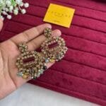 Trendy Beautiful Multicolour stone design Earrings ♥️1346