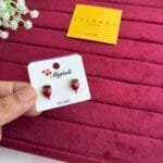 Beautiful cute strawberry design earrings✨🍓1352