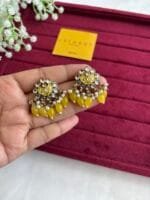 Trendy Beautiful cute haldi yellow designer earrings ✨♥️1350