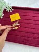 Stainless steel Beautiful Leaf design open bangle✨1366 - Image 3