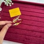 Stainless steel Beautiful Leaf design open bangle✨1366