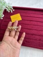 Stainless steel Beautiful Leaf design open bangle✨1366 - Image 2