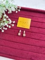 Stainless steel Beautiful Rosegold stone design earrings✨1347 - Image 4