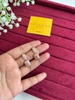 Stainless steel Beautiful Rosegold stone design earrings✨1347 - Image 2