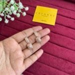 Stainless steel Beautiful Rosegold stone design earrings✨1347