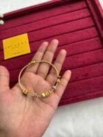 Stainless steel Beautiful Butterfly design Golden open bangle✨1386 - Image 3