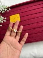 Stainless steel Beautiful Butterfly design Golden open bangle✨1386