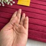 Trendy Ruby and white flower design Adjustable Ring🌸1420