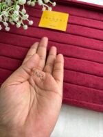 Trendy Ruby and white flower design Adjustable Ring🌸1420