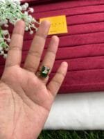 Green stone butterfly design Adjustable Ring✨1419 - Image 2