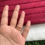 Beautiful Ruby and white stone Beautiful adjustable ring✨1424