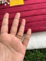 Beautiful Ruby and white stone Beautiful adjustable ring✨1424