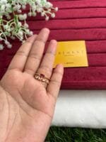 Beautiful Ruby and white stone Beautiful adjustable ring✨1424 - Image 5