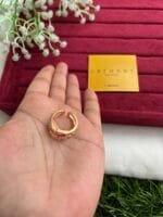 Beautiful Ruby and white stone Beautiful adjustable ring✨1424 - Image 4