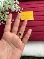 Trendy Green and white stone adjustable Ring♥️1416 - Image 2
