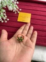 Trendy Green flower design beautiful big statement ring🌸1417 - Image 2