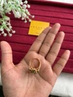 Trendy Green flower design beautiful big statement ring🌸1417 - Image 4