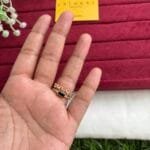 Black Adjustable stone Ring😍1427