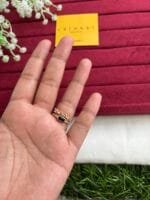 Black Adjustable stone Ring😍1427