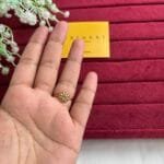 Stainless steel Beautiful flower design Golden Adjustable Ring🌸1392