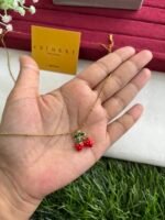 Stainless steel Beautiful Strawberry design Golden Necklace ✨🍓🍓🍓1397 - Image 3