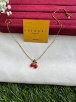 Stainless steel Beautiful Strawberry design Golden Necklace ✨🍓🍓🍓1397 - Image 4