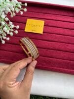 stainless steel Golden open bangle✨1396 - Image 4