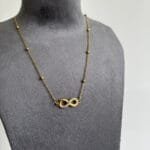 Stainless steel Beautiful infinity design Golden Necklace♾️♥️ 1403