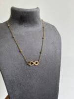 Stainless steel Beautiful infinity design Golden Necklace♾️♥️ 1403