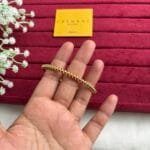 Stainless steel Beautiful Golden open bangle🌸no stone❣️1463