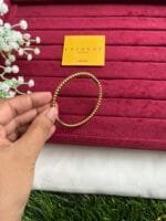 Stainless steel Beautiful Golden open bangle🌸no stone❣️1463 - Image 4