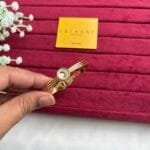 Beautiful moon design Golden open bangle ✨1464