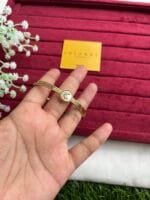 Beautiful moon design Golden open bangle ✨1464 - Image 4