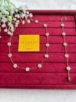 Beautiful white flower design Necklace and bracelet combo set😍🌸1406