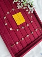 Beautiful white flower design Necklace and bracelet combo set😍🌸1406 - Image 3