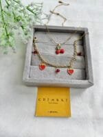 Stainless steel Beautiful strawberry design bracelet and Necklace 🍓1413 - Image 4