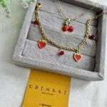 Stainless steel Beautiful strawberry design bracelet and Necklace 🍓1413