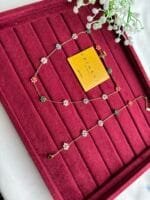 Stainless steel Beautiful flower design Necklace and bracelet combo set🌸1412 - Image 2