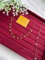 Stainless steel Beautiful snowflake design Golden Necklace and bracelet combo set✨1411 - Image 3