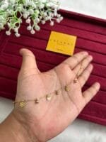 Stainless steel Beautiful snowflake design Golden bracelet ❄️1439