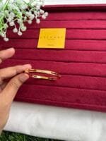 Stainless steel Beautiful simple design open bangle✨1440 - Image 2