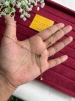 Beautiful Green heart design hanging Golden Necklace ♥️1469 - Image 2