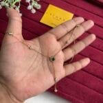 Beautiful Green heart design hanging Golden Necklace ♥️1469