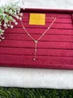 Beautiful Green heart design hanging Golden Necklace ♥️1469 - Image 5