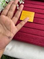 Stainless steel Beautiful cute little flower design pink stone Necklace 🌸1451 - Image 3