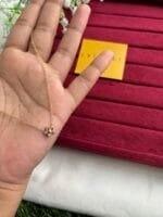 Stainless steel Beautiful cute little flower design pink stone Necklace 🌸1451