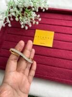 Stainless steel Beautiful Golden open bangle✨1445