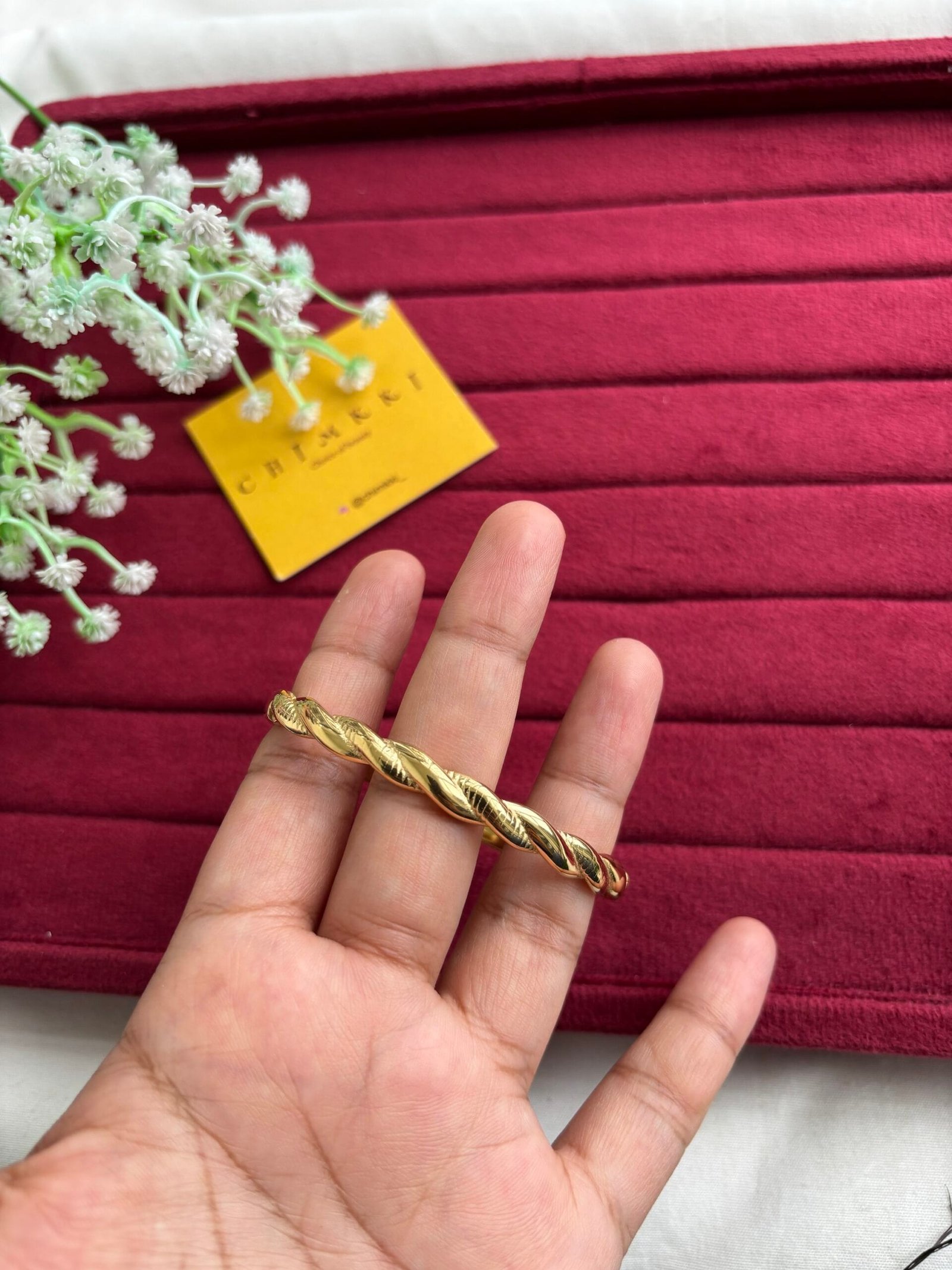 img_3786 Beautiful Golden open bangle♥️1441 - Image 1